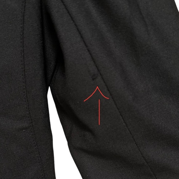 Laundry By Shelli Segal Wool Stretch Three Button Blazer Flaw - Picture 7 of 8